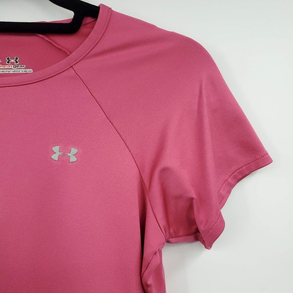 Under Armour Pink Short Sleeve Athletic Top S - Picture 3 of 7